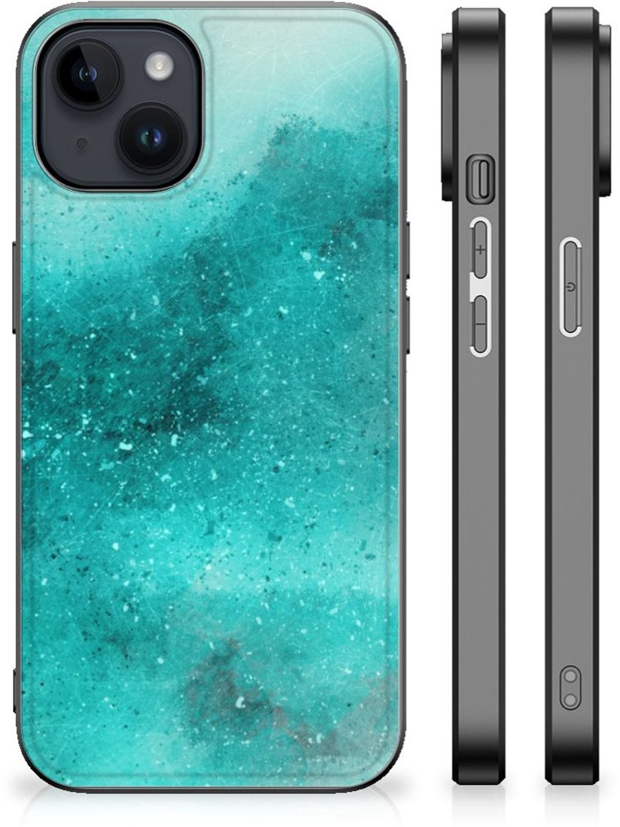 Kleurrijke Telefoonhoesje iPhone 15 Plus Painting Blue