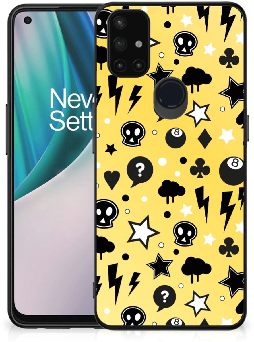 Telefoonhoesje OnePlus Nord N10 5G Punk Geel