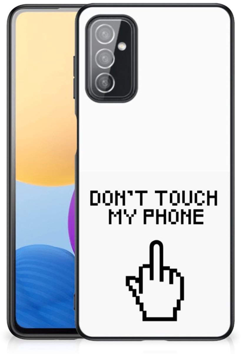 Back Cover voor Samsung Galaxy M52 Telefoon Hoesje Finger Don't Touch My Phone