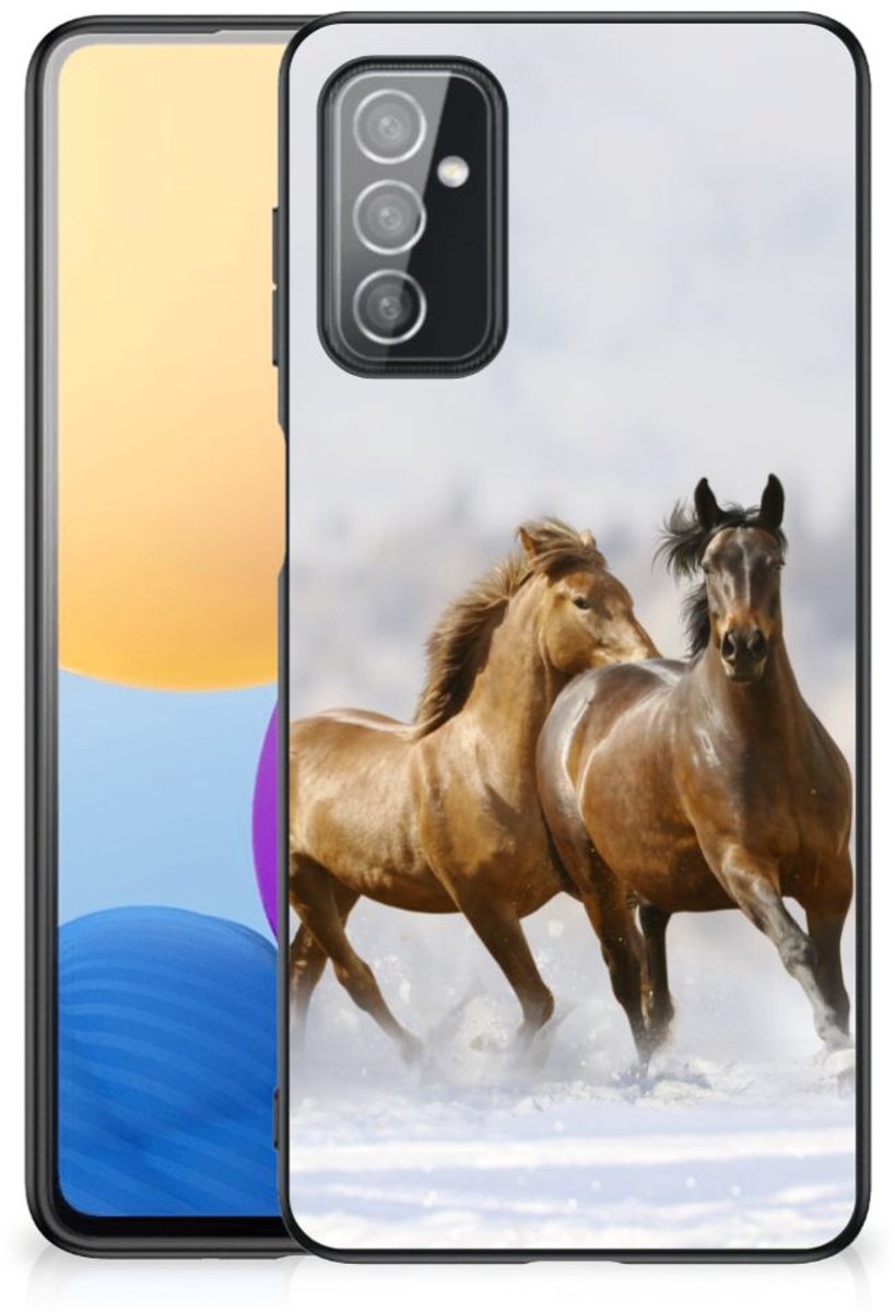 Samsung Galaxy M52 Dierenprint Telefoonhoesje Paarden