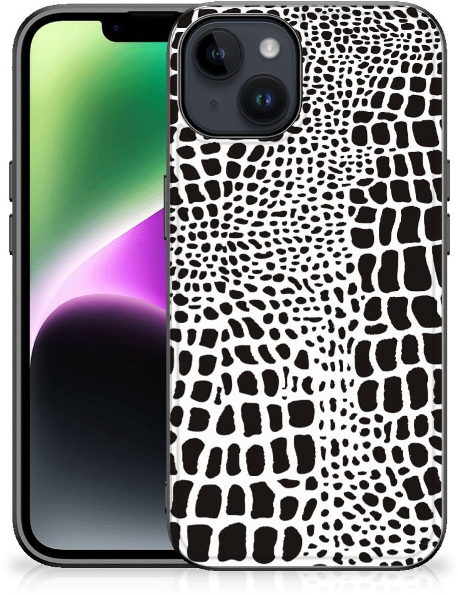 Back Cover voor iPhone 15 Dierenprint Telefoonhoesje Slangenprint