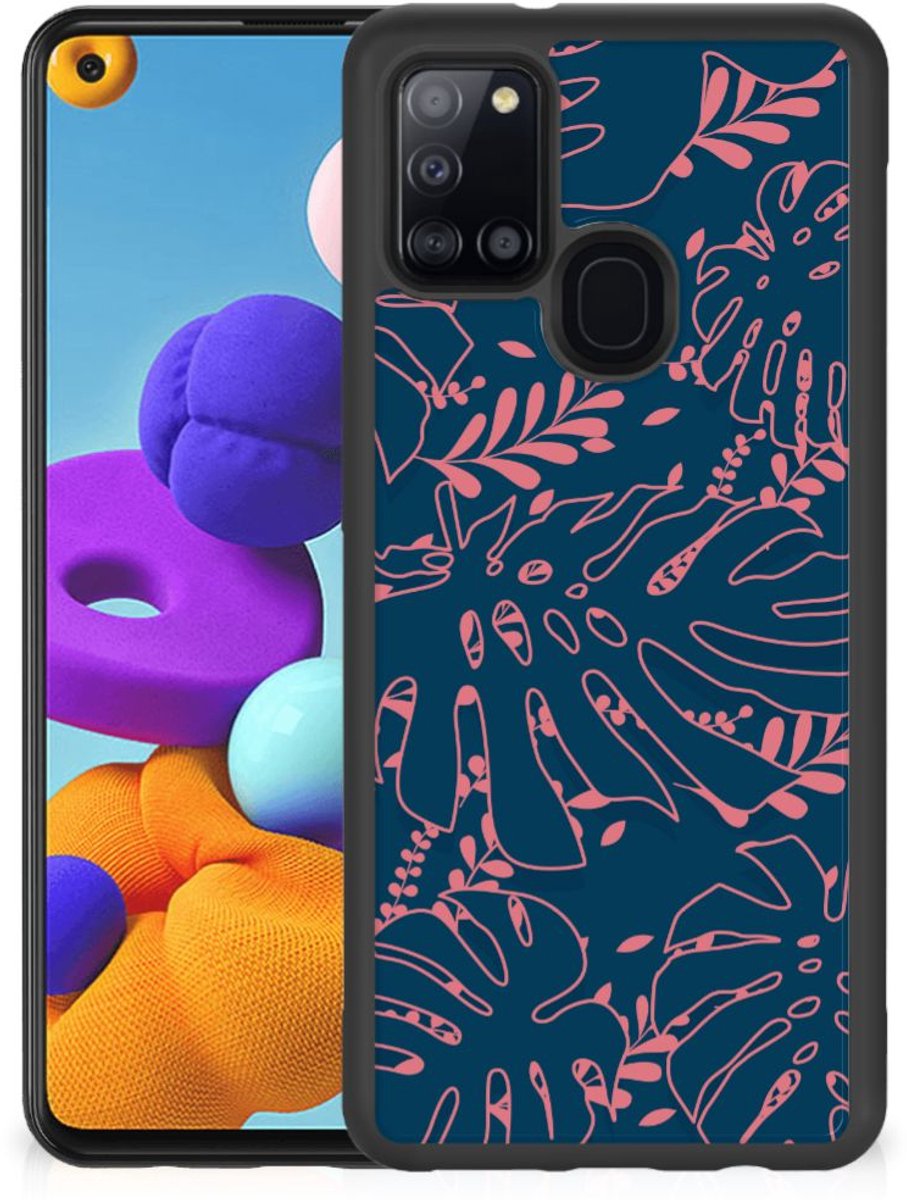 Samsung Galaxy A21s Skin Case Palm Leaves