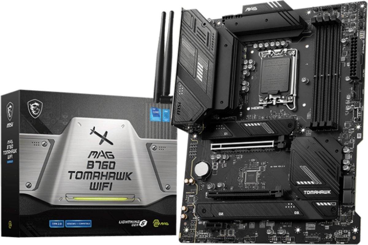 MSI MAG B760 TOMAHAWK WIFI moederbord LGA 1700 ATX