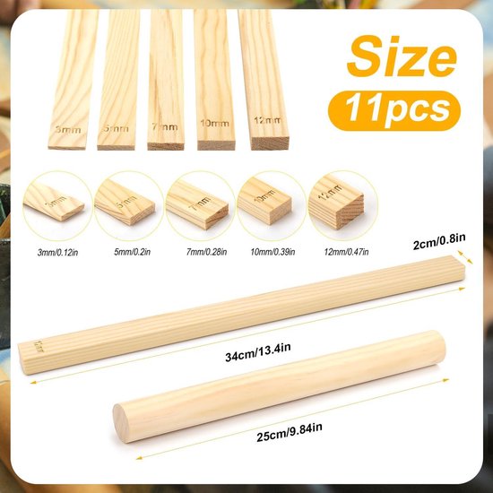 10 STKS Wax Aardewerk Tool Houten Aardewerk Klei Carving Gereedschap