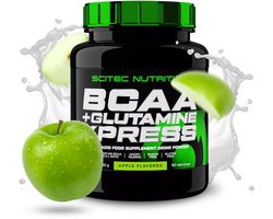 Scitec Nutrition Scitec Nutrition ® - BCAA + Glutamine Xpress (600 gram - Apple) - Appel - 50 doseringen - aminozuren - aminozuur - bcaa - l-isoleucine - l-leucine - l-valine - poeder
