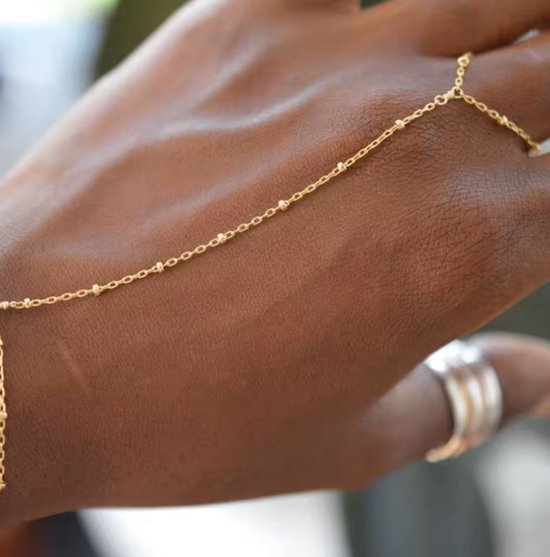 Spetsbst Handketting gouden armband, handketting alles in één armband boho sieraden met vingerring, handsieraad kettinghand voor vrouwen, Eine Grösse, Roestvrij staal, Zirkonia Spetsbst Handketting gouden armband, handketting alles in één armband boho sieraden met vingerring, handsieraad kettinghand voor vrouwen, Eine Grösse, Roestvrij staal, Zirkonia