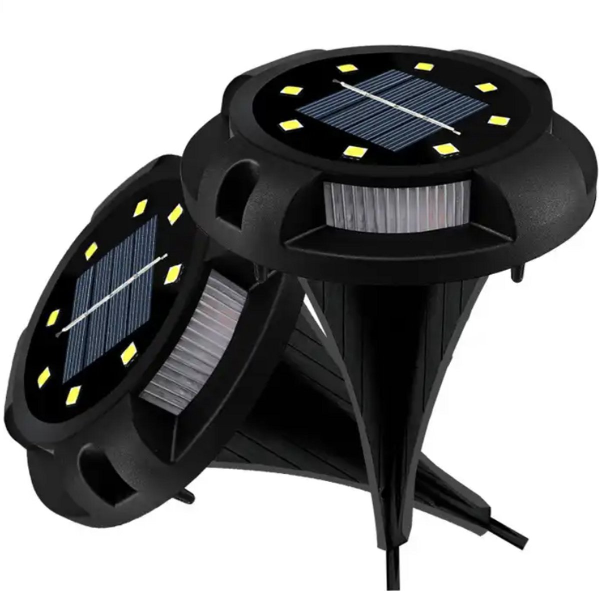 Solar grondspots - Grondspots voor buiten - Grondspot - IP67 - Zonne-energie - Waterdicht - Blauw licht.