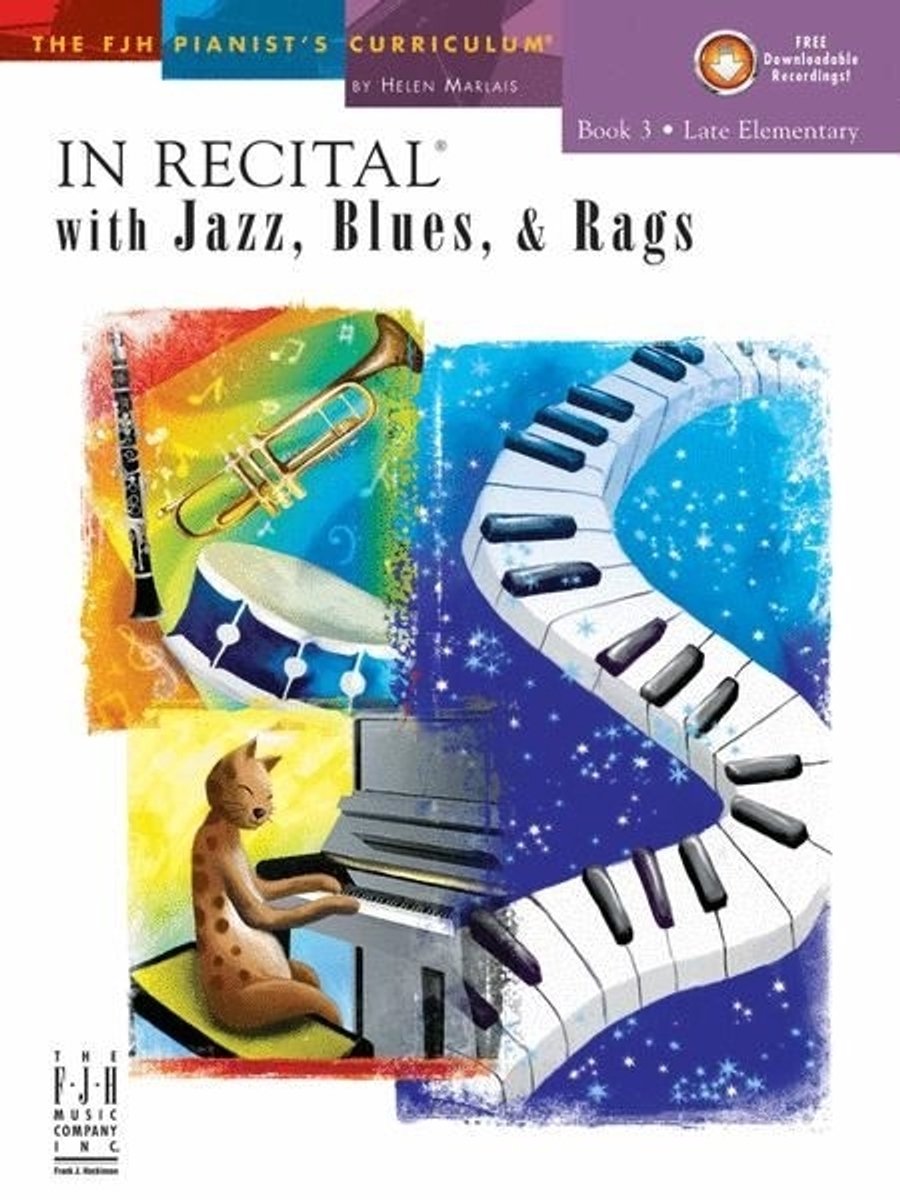 In Recital With Jazz, Blues And Rags - Book Three Bladmuziek