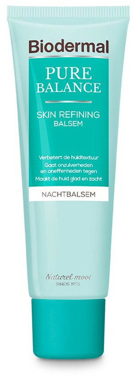 Goedkoopste 2x Biodermal Pure Balance Nachtbalsem Skin Refining 50 ml