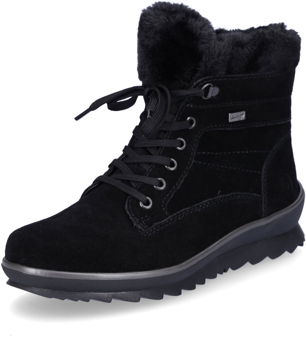 Remonte dames veterboot zwart