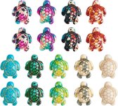 Allecto Plus - Perles en pierres précieuses tortues de mer pour bijoux d'été - Perles animaux de l'océan