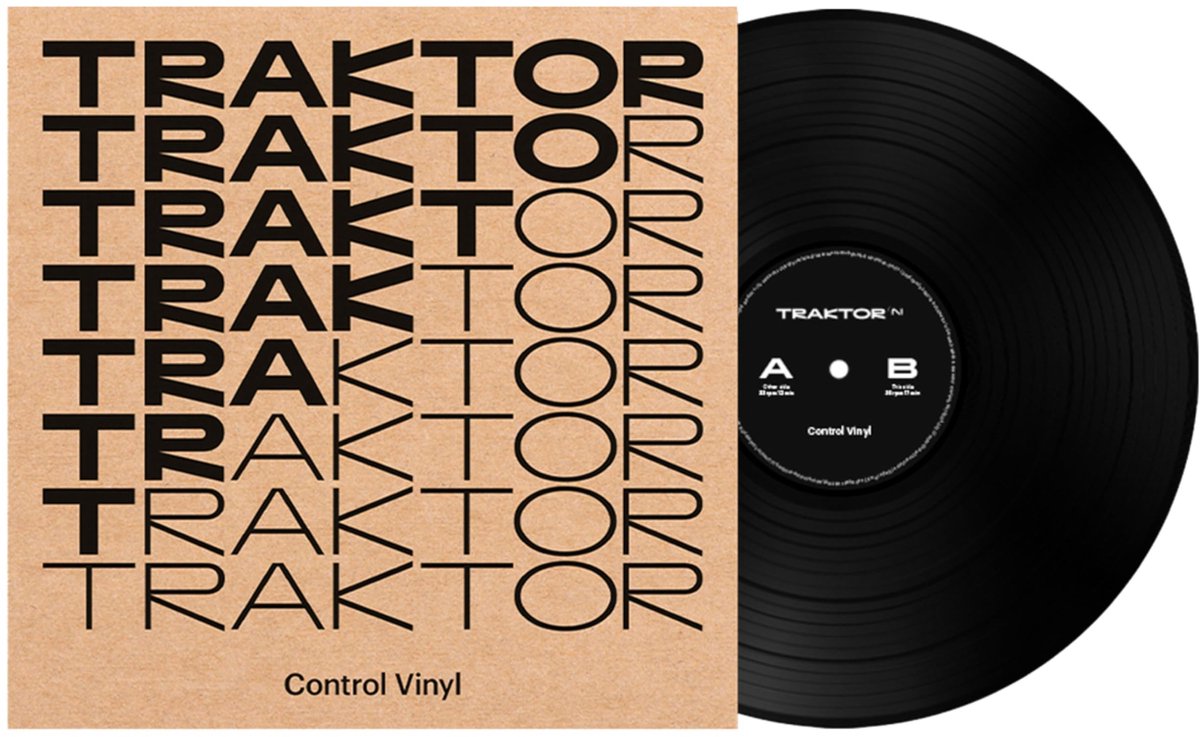 Native Instruments TRAKTOR Control Vinyl MK2 2024 Edition, black - DJ-control