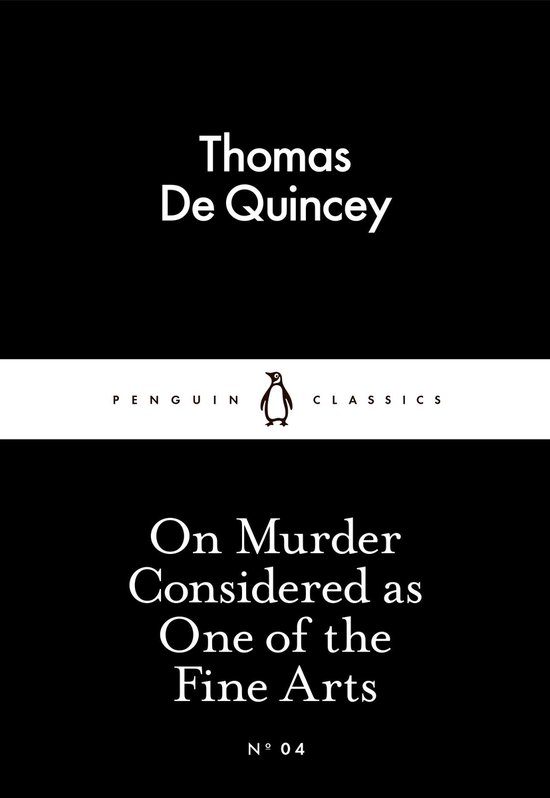 Penguin Little Black Classics - On Murder Considered as One  ... - cover