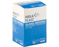 HEKA plast border - Eilandpleister transparant steriel -  5 x 7 cm - 50 stuks