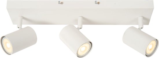 Spot de plafond blanc avec trois spots orientables.