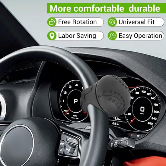 RFWR® 360° draaiknop voor stuurwiel - Draaiknop voor auto, vrachtwagen en boot van RFWR — afbeelding 2