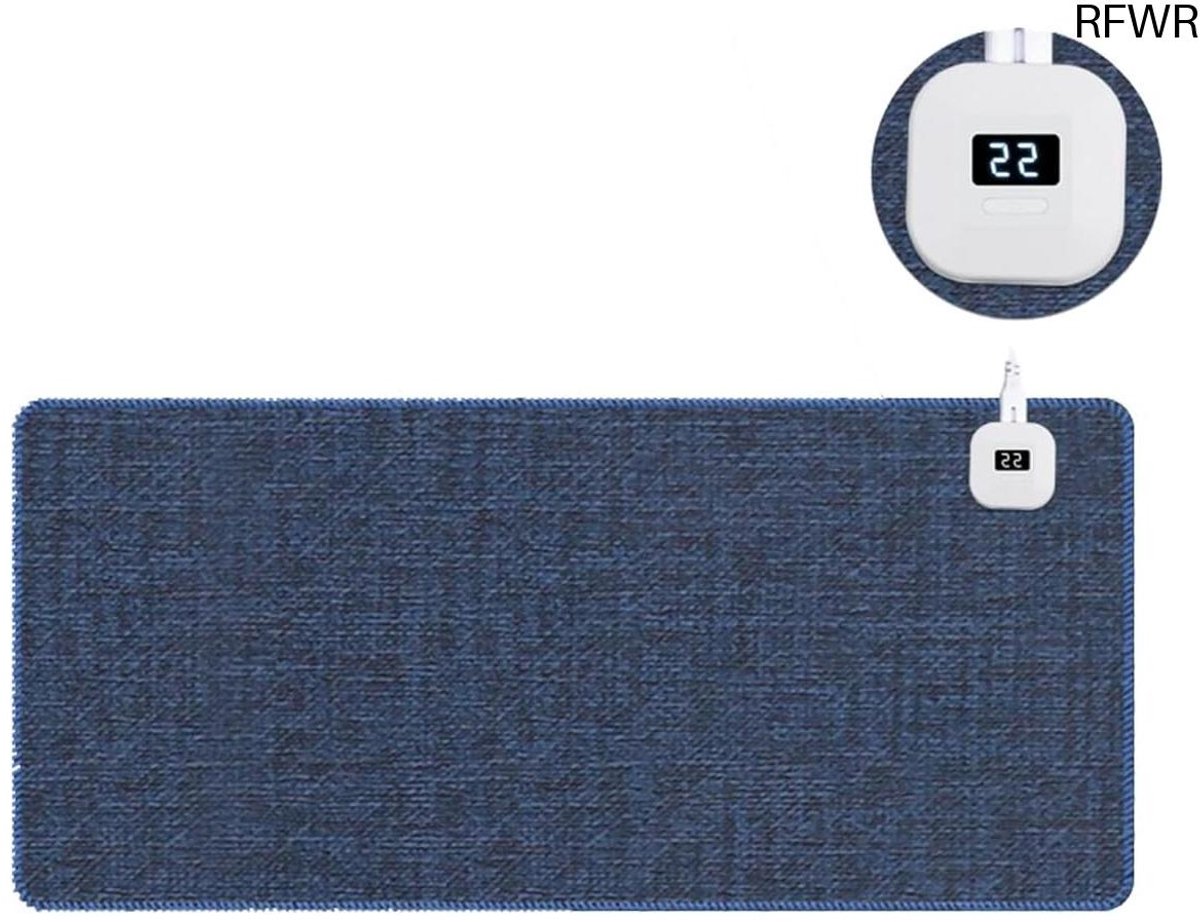 RFWR® Verwarmde muismat met temperatuurregeling en automatische uitschakeling - Comfortabele bureaumat voor gaming en kantoor