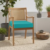 Ibenzoa® Comfortabele Waterdichte Stoelkussens voor Buiten en Binnen, Set van 2 in Hemelsblauw