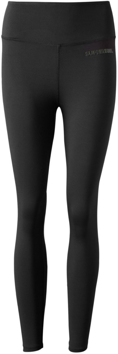 SuperRebel KATHERINE_ – Sportlegging dames – Zwart – High waist – Stretch – Ademend