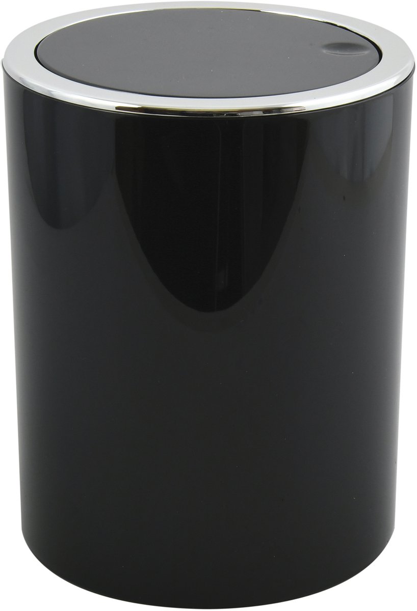 MSV Pedaalemmer 6L - KAMAKA - Prullenbak Badkamer - ABS - Zwart