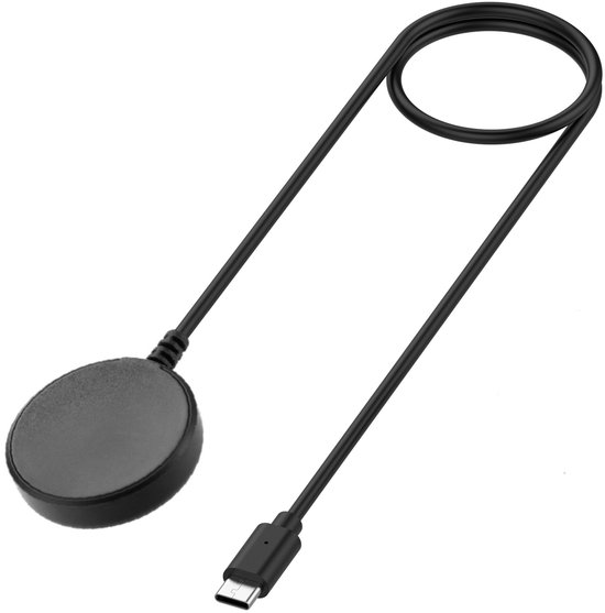 USB-C Oplaadkabel 1m voor Samsung Galaxy Watch 8, 7, 6, 5, 4, 3, Active & Ultra – Somstyle zwart