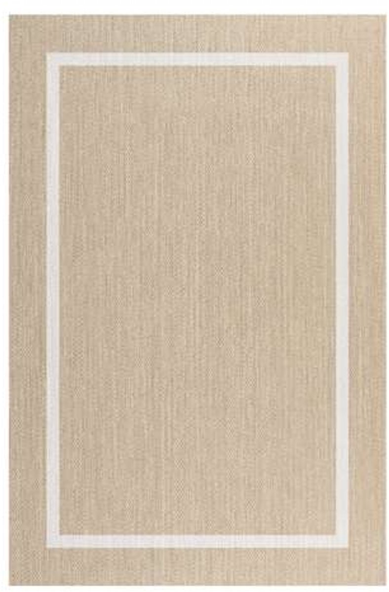 Storesdeco Premium vinyl vloerkleed, wasbaar, antislip en slijtvast – rechthoek Wit 140x200 cm