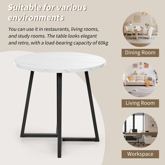 Salontafel Ties set van 2 Marmerlook Brons | Budgethomestore.nl