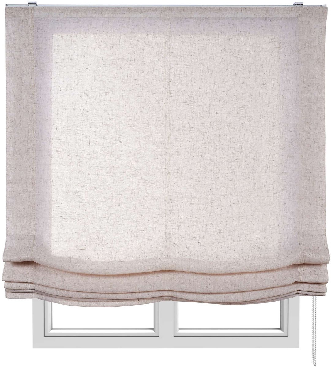Storesdeco Vouwgordijn zonder stokken, doorschijnend, Beige, 105x175 cm