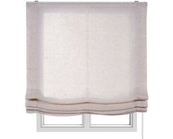 Storesdeco - Vouwgordijn zonder stokken, doorschijnend, Beige, 105x175 cm