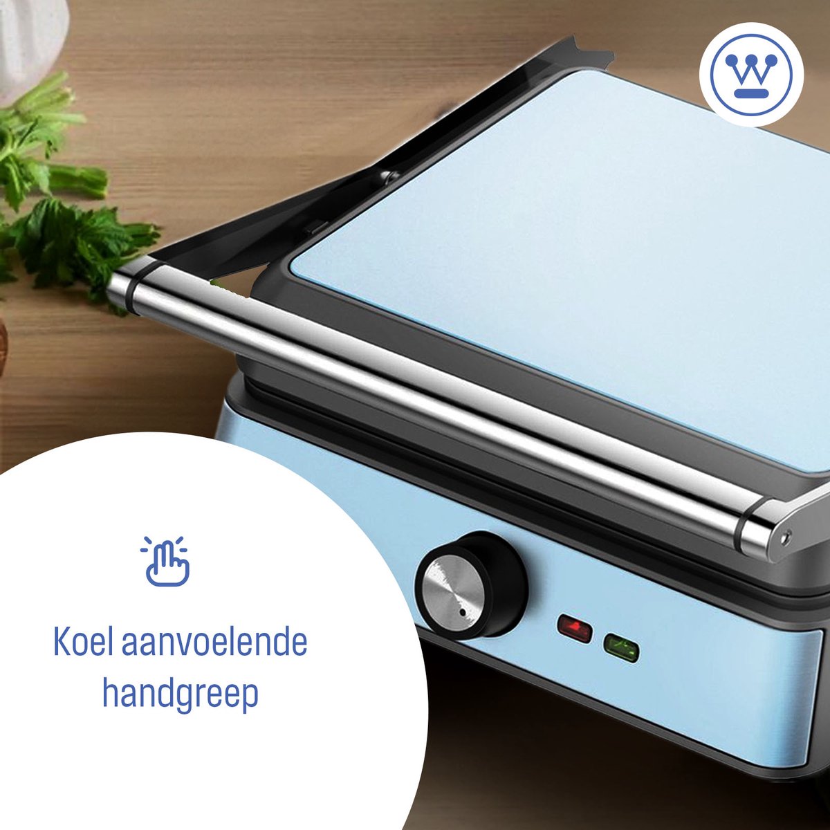 Westinghouse Retro Contactgrill - Blauw thumbnail 6