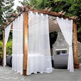 Outdoor Gordijn 2 Stuks SET Lussen 220 X 155 Cm Tuinhuisjes Balkon Gordijnen Verduisteringsgordijnen Met Lussen Waterdicht Voor Paviljoen Strandhuis 2 Panelen Groente 129 691170283