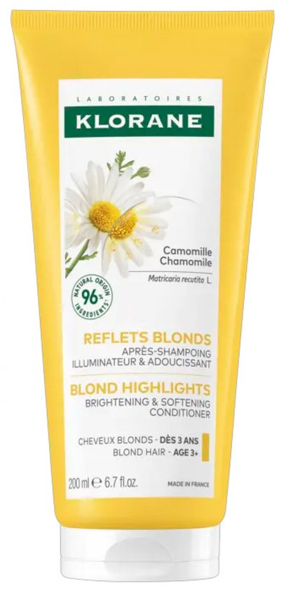Klorane Kamille Blonde highlights conditioner | Verheldert & verzacht Blond haar 200 Conditioner