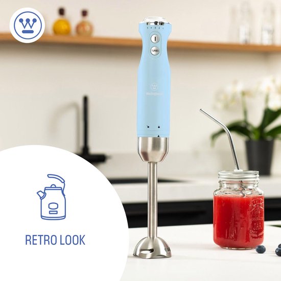 Westinghouse - Retro Serie - Staafmixer Blauw - 600W van Westin — afbeelding 2