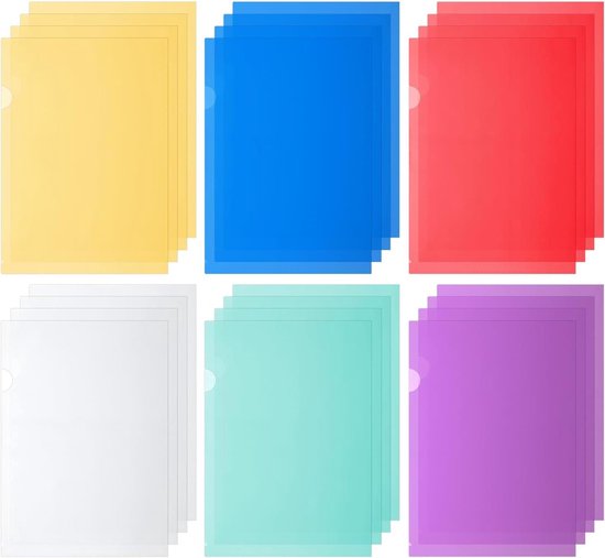 Foto: Poly string envelop uitbreidbaar kruis herbruikbare bestandsmappen projectpapier documenten organizer 6 pack