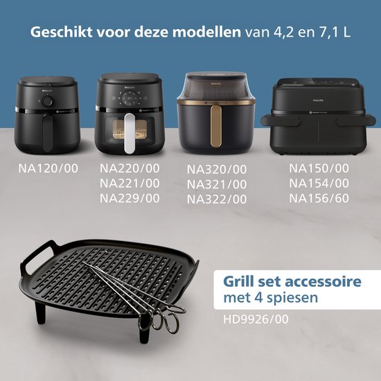Vind airfryer grillplaat op - maart 2026
