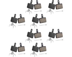 Allecto Plus - Fietsremblokken Set | Premium Kwaliteit | Compatibel met Shimano | Vervangende Fietsschijfremblokken | Fietsaccessoires voor MTB | Set van 8 Paar