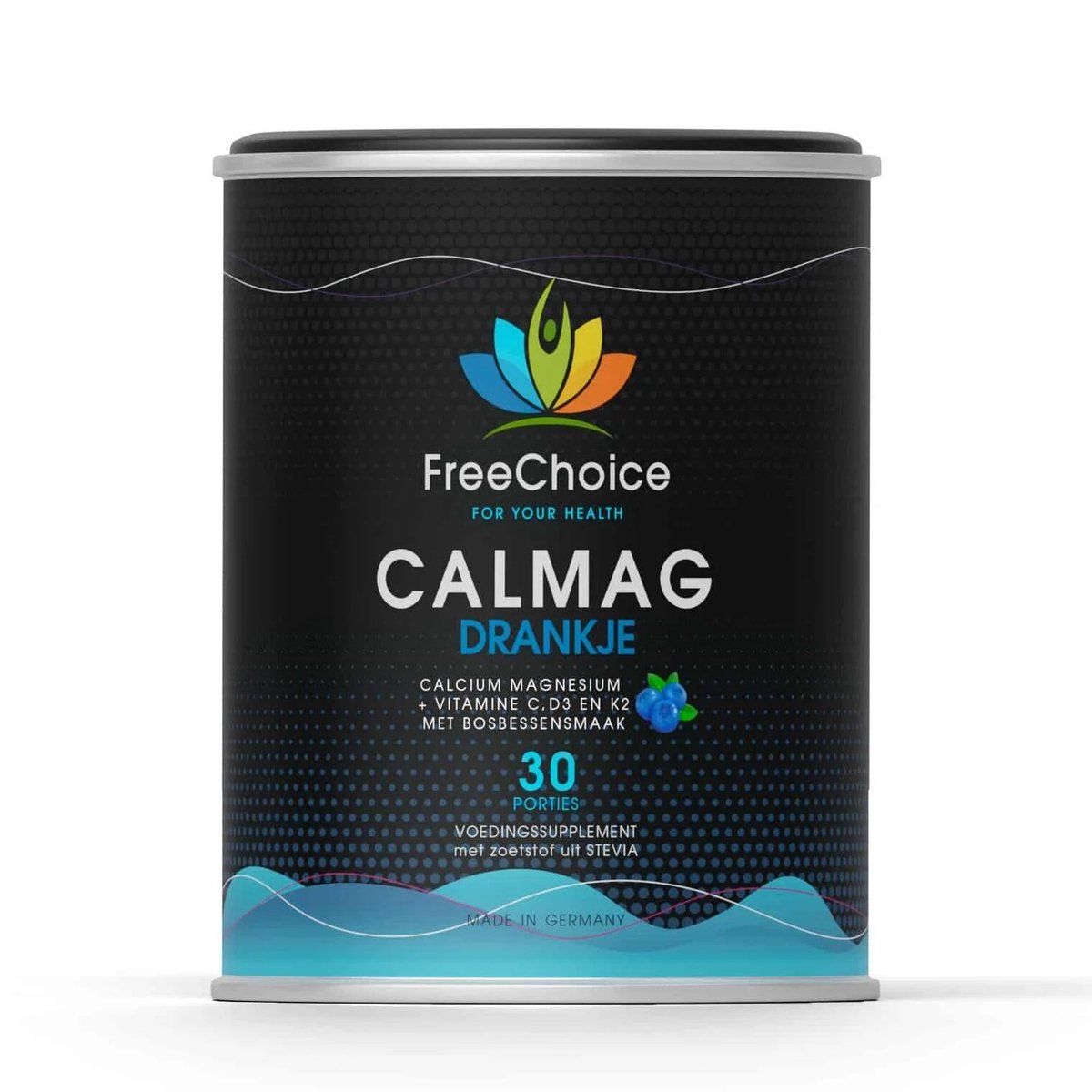 Goedkoopste FreeChoice - Calcium-Magnesium Drankje - Bosbessensmaak - 30 dosis - met Vitamine C, D3 en K2