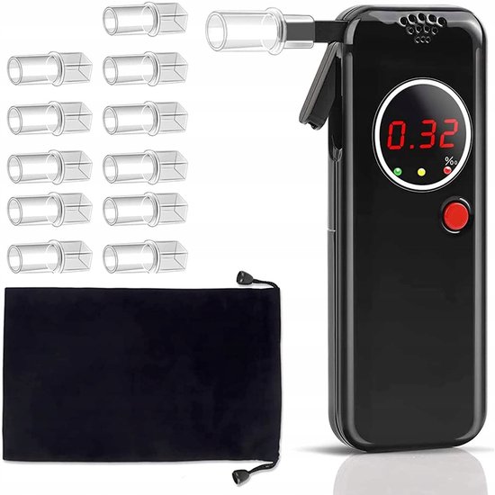 Alcoholtester - LCD-scherm, Draagbaar, USB-oplaadbaar, Geen Blaasbuisjes Nodig