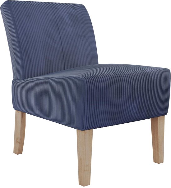Hazen|Loungestoel in Marineblauwe Stof