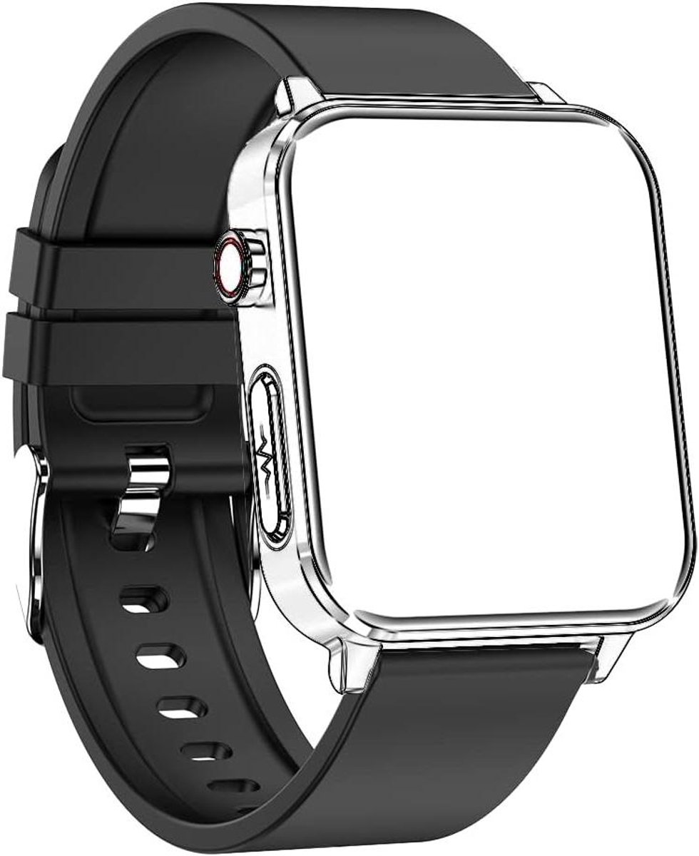 Allecto Premium - Vervanging Band voor Smart Horloge - 20mm Breedte - 150 tot 255mm Lengte - Zwart