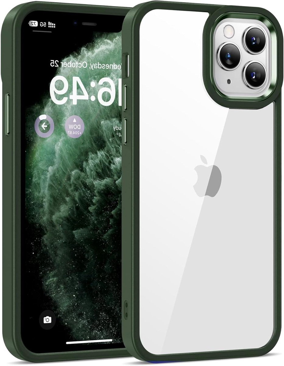 Allecto Premium - Transparant iPhone 11 Pro Hoesje met Militaire Valbescherming