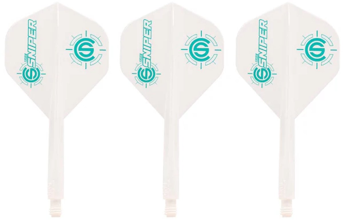Condor AXE Flight System Standard Connor Scutt White - Dart Flights Short