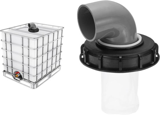 Stück IBC Nylonfilter, IBC Ersatzfilter, IBC Filter für 1000 Liter IBC Regenwassertank, waschbarer IBC Filter, IBC Tankabdeckungsanschluss (163 mm