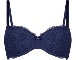 Hunkemöller Dames Lingerie Voorgevormde beugel bh Marine - Blauw - maat F75