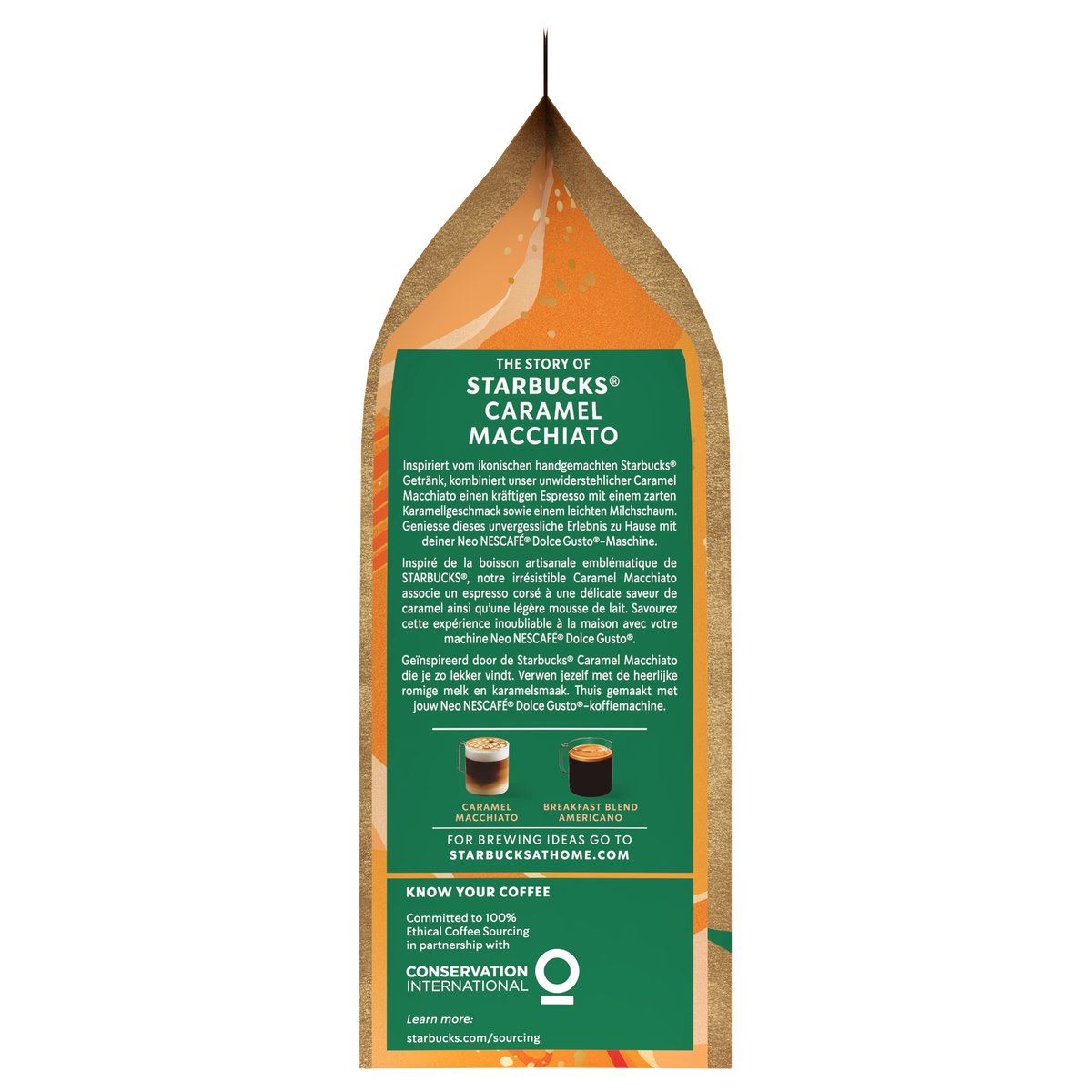 Starbucks by NESCAFÉ Dolce Gusto NEO koffiepads en sachets Caramel Macchiato - 5x 6 pads + 6 sachets voor 6 koppen koffie thumbnail 4