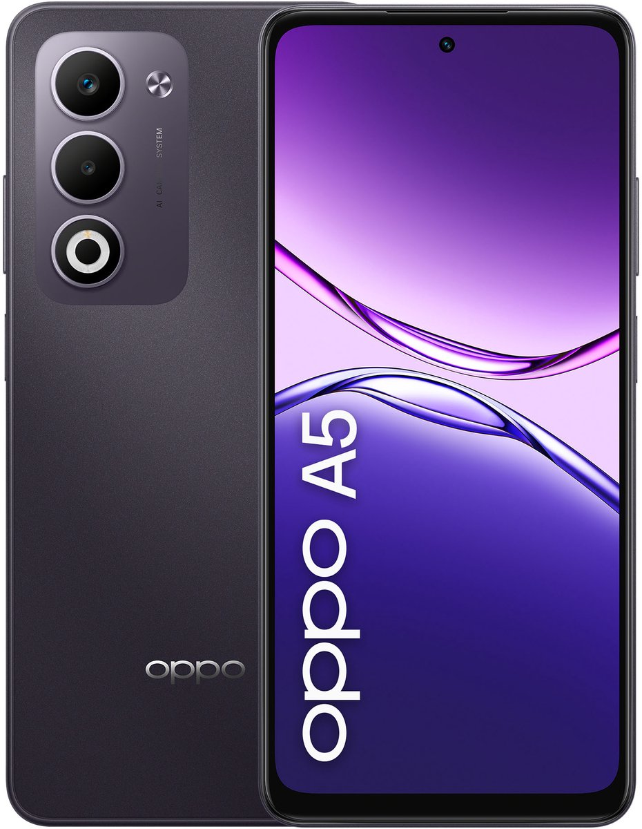 OPPO A5 16,9 cm (6.67") Dual SIM Android 15 4G USB Type-C 6 GB 128 GB 6000 mAh Paars