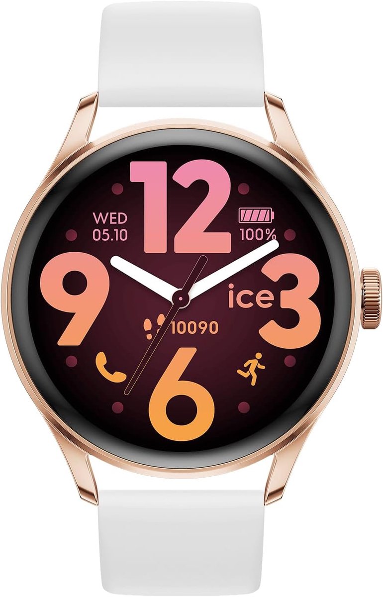 Ice Watch ICE smart 3.0 - Rose-gold - White 025104 Horloge - Siliconen - Wit - Ø 39 mm