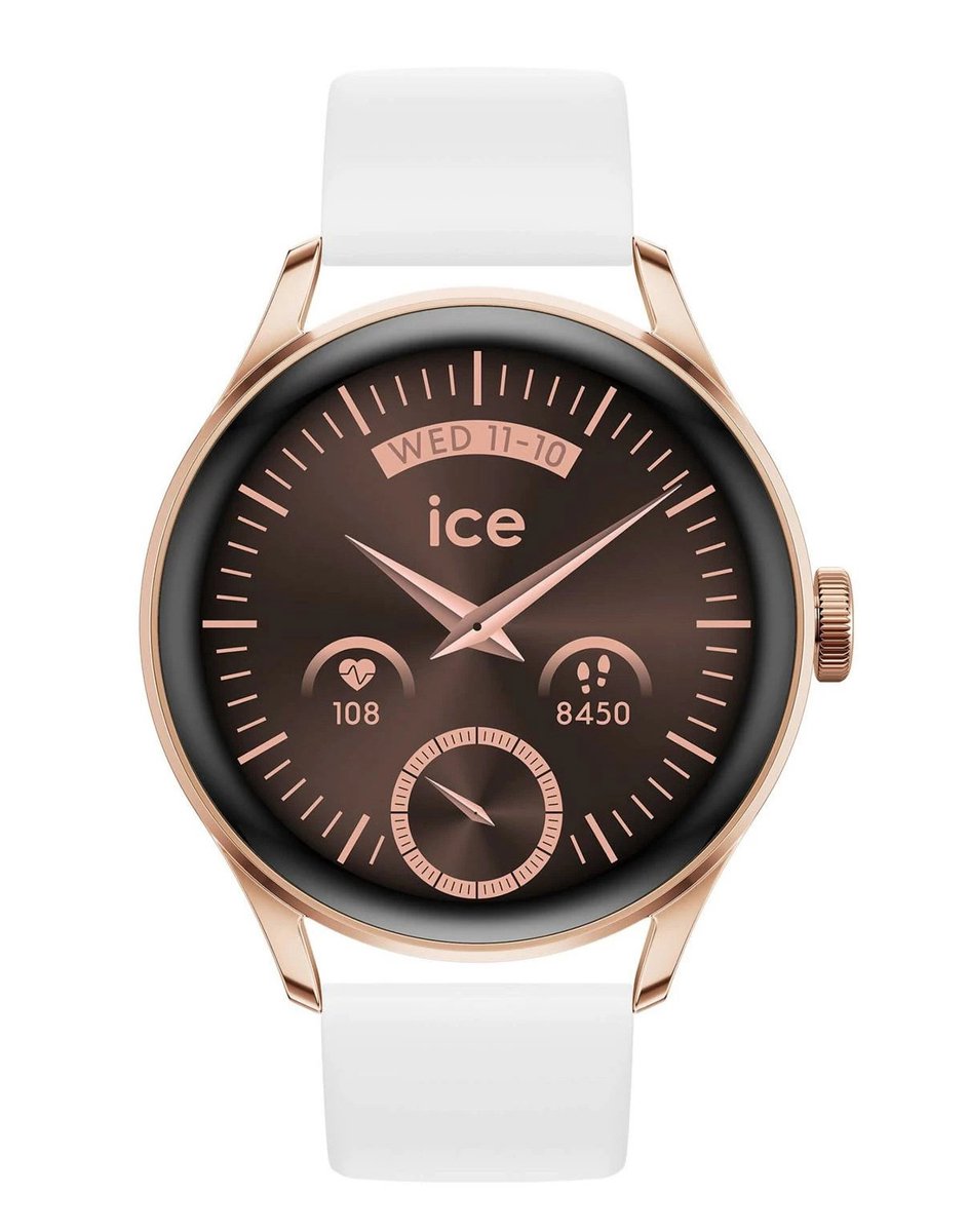Ice Watch ICE smart 3.0 - Rose-gold - White 025104 Horloge - Siliconen - Wit - Ø 39 mm