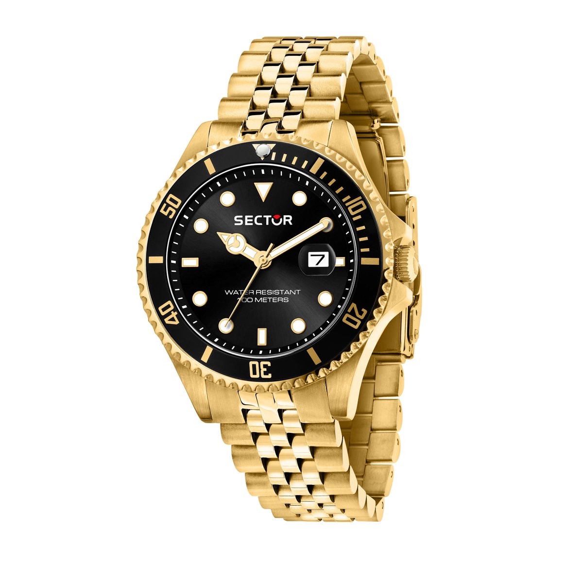 Sector - no limits - R3253161051 - watch - 230 - goudkleurig - zwart - heren - horloge - 43 MM