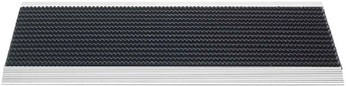 Hamat Borstelmat - Outline Deurmat - schoonloopmat - buitenmat - 80 x 50 cm met alumium strip Black